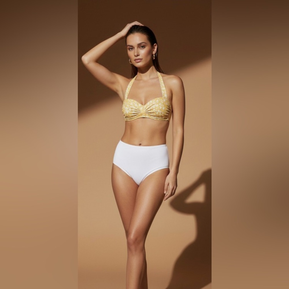 Hollister Yellow Floral Bikini set